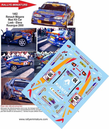 Decals ref 1462 - 1462, renault