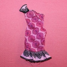 Robe poupée Barbie rose et