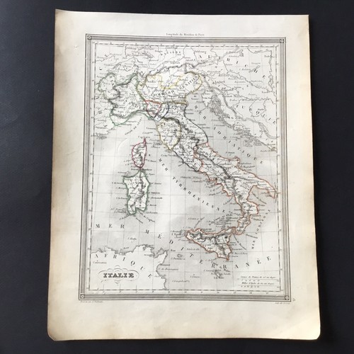 Carte 1840 italie - carte, italia