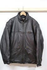 Blouson moto homme cuir marron