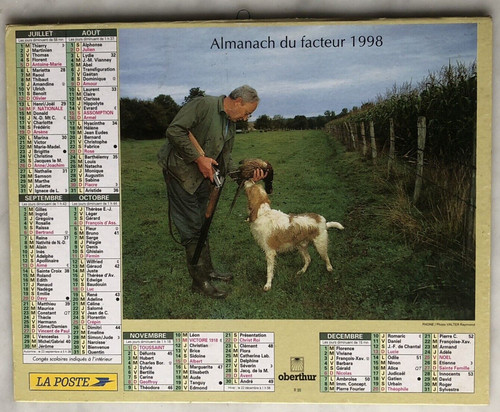 Calendrier almanach ptt - calendrier,