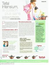PUBLICITE ADVERTISING 116  2011   Tefal  Intensium casserole poele cuisson saine