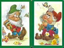 2  CARTES  POSTALES -  SEPT NAINS