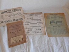 Vintage Catalogues Car and Cart Axles and springs 1912 Emile Dru Aulnoye France