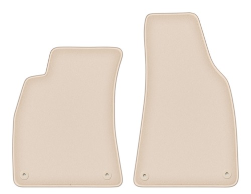 Tapis avant velours beige pour