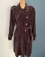 manteau trenchcoat femme velours marron taille 42 marque Arayal