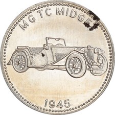 [#181912] Allemagne, Jeton, Shell, MG TC Midge, Automobile, TTB+, Copper-nickel
