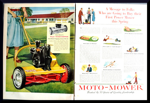 1954 moto mower - moto, motorized