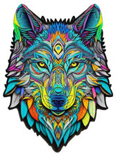 Grand puzzle en bois tête de