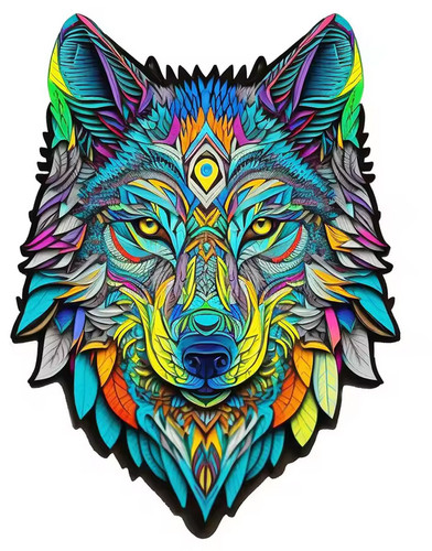Grand puzzle bois tête - puzzle,