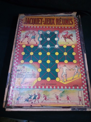 Boîte jeux jacquet - boîte,