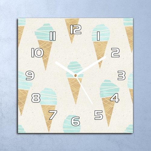 Horloge murale verre 30x30 - murale,