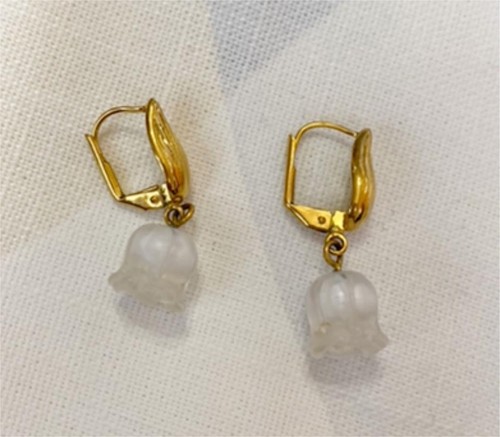 Boucles oreilles muguet - boucles, d'oreilles