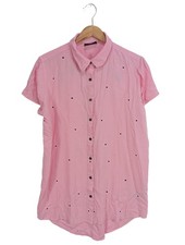 LAZY OAF Chemise à manches courtes Dames Chemise T EU 36 rose style décontracté