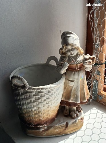 Bouquetière biscuit - bouquetière, en
