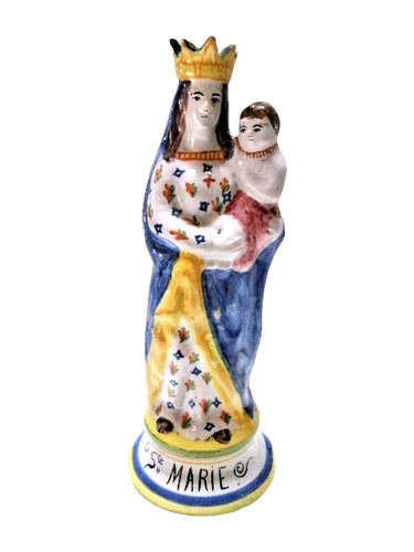 Vierge enfant en faïence - à, l'enfant