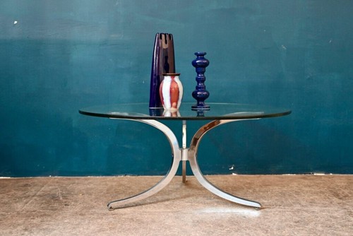 Table repas ronde verre - table,