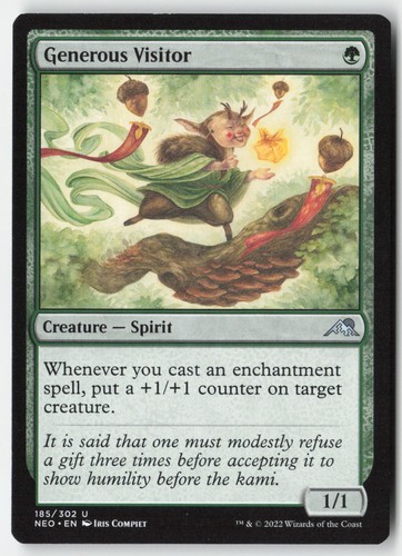 Mtg generous visitor - visitor, #185