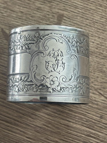 Ancien rond serviette en - rond,