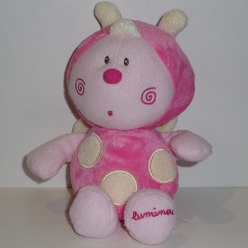 Doudou coccinelle luminou - coccinelle,