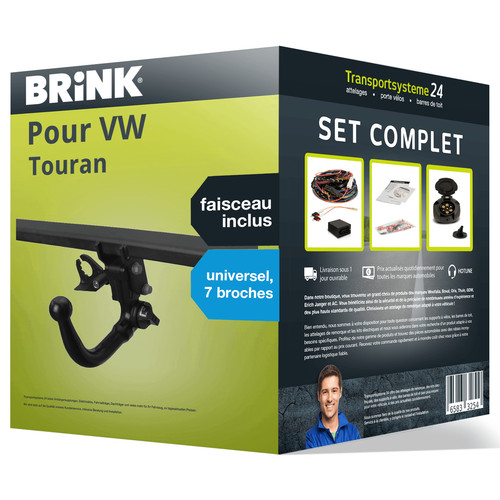 Attelage amovible brink - brink, pour