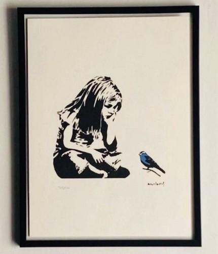 Lithographie banksy avec - banksy,