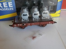 NEUF SNCF WAGON PORTE CONTAINERS CITERNES BP  A ESSIEUX EP IV  REE REF WB-131