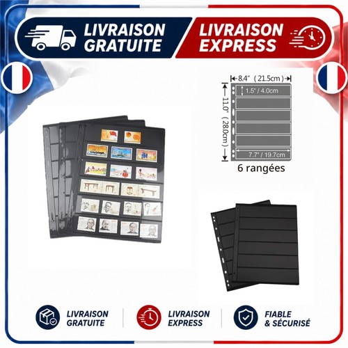 Lot feuilles de timbres - 10,