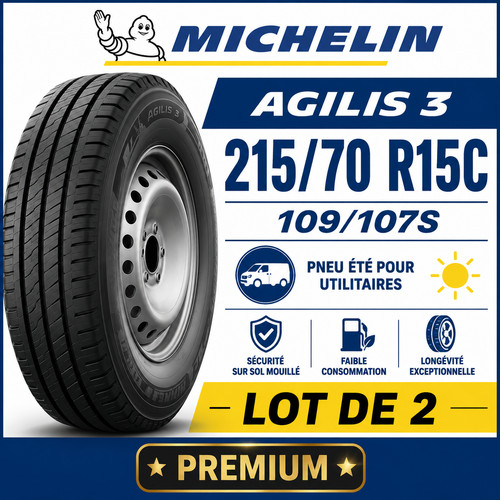 Lot pneus michelin agilis - de,