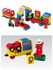 Lego Duplo 2 lots TRAIN 2936 la gare voyageurs + 2937 le wagon cargo complets