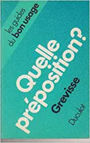 Elle preposition grevisse - preposition,