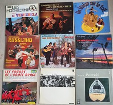 Lot 9 Disques Vinyle 33 T Tours LP Musique du Monde - Russie Flûtes indiennes...