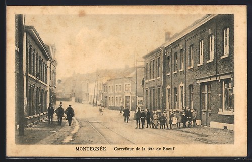 Cpa montegnée carrefour - cpa, montegnée,