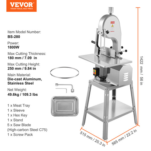 Vevor scie de boucher - vevor,
