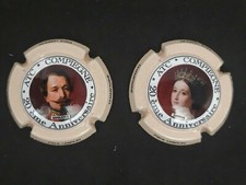 série de 2 capsules de champagne "Napoléon et Eugénie " par Paul LEBRUN