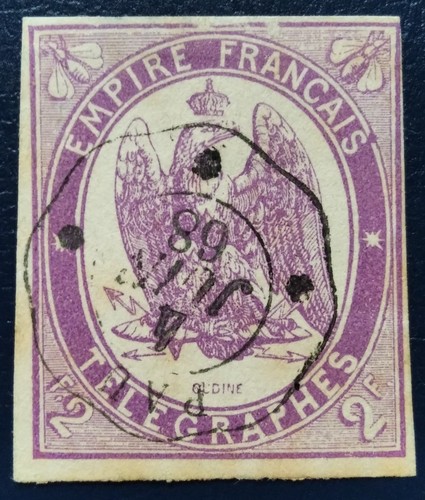 Timbres télégraphe 4 2f - télégraphe:, y&t