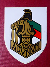 STICKER ARMEE FRANCAISE LEGION ETRANGERE 6ème REG REGIMENT ETRANGER GENIE