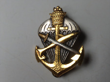 INSIGNE  MILITAIRE ETHIOPIE  BREVET  PARACHUTISTE  NAGEUR COMBAT DIVER SCUBA TAP