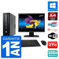 PC HP 705 G1 SFF Ecran 27" AMD
