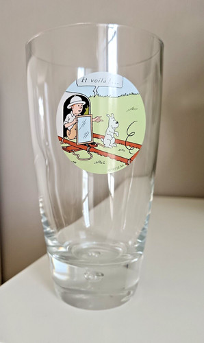 Verre tintin congo hergé - verre,