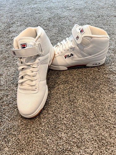 Fila perf white high top - white,