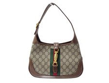 SAC A MAIN GUCCI JACKIE 1961 MM 636706 TOILE GG SUPREME WEB CUIR HAND BAG 2700€