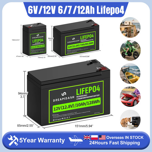 Batterie lifepo4 6ah 12v - lifepo4,