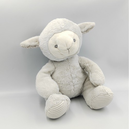 Doudou peluche mouton gris