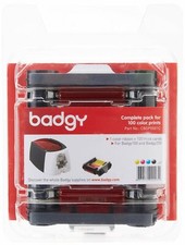 [Ref:CBGP0001C] EVOLIS Badgy Ruban couleur YMCKO pour 100 impressions + 100