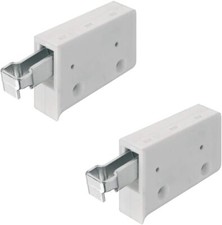 2 Set Suspensions d'armoire Blanc Pendentif Support pour Meuble Look Fixation