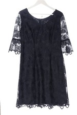 VERA MONT Robe en dentelle Dames Robe T EU 38 bleu élégant