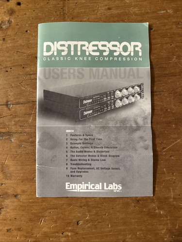 Empirical labs distressor - empirical,