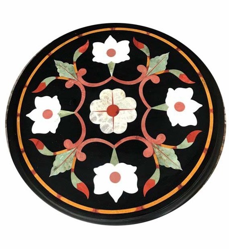 Round marble table - round,