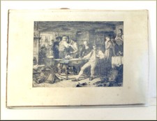 BENJAMIN GAUTIER EAU FORTE DU PEINTRE SUISSE  1829 - 1898